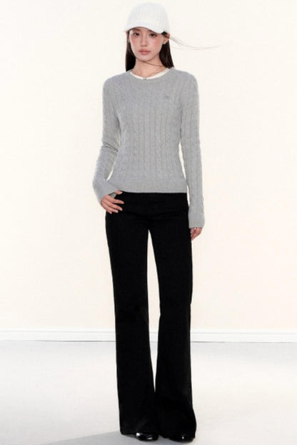 Cable Knit Retro Baseball Cap