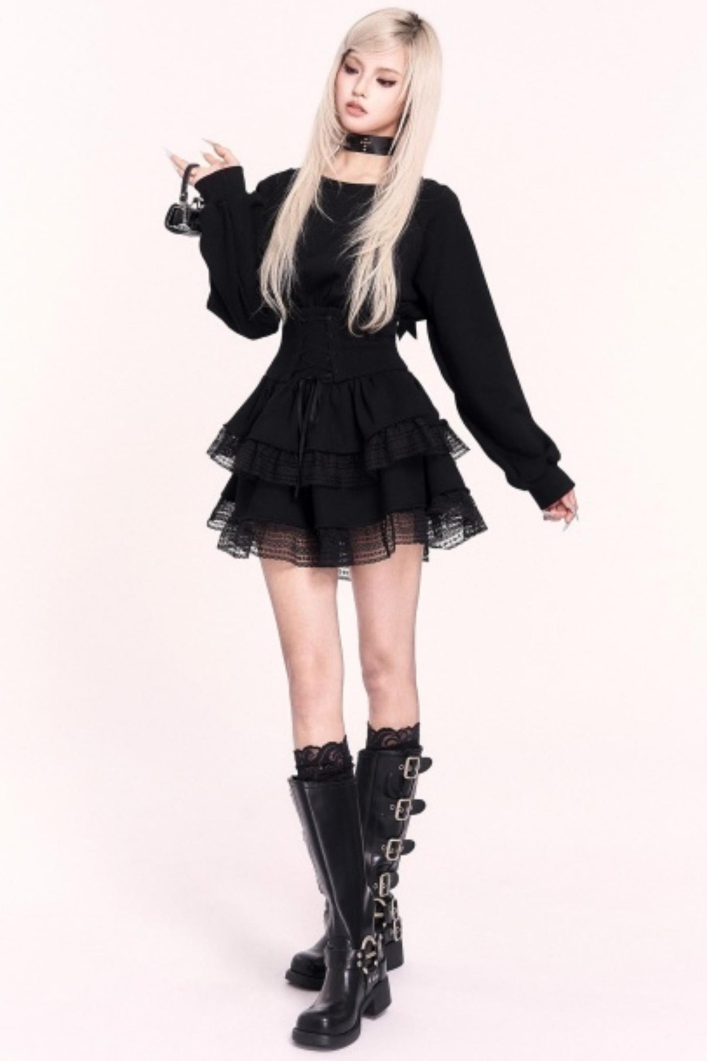 Hot Japanese Sweetheart Lace Skirt