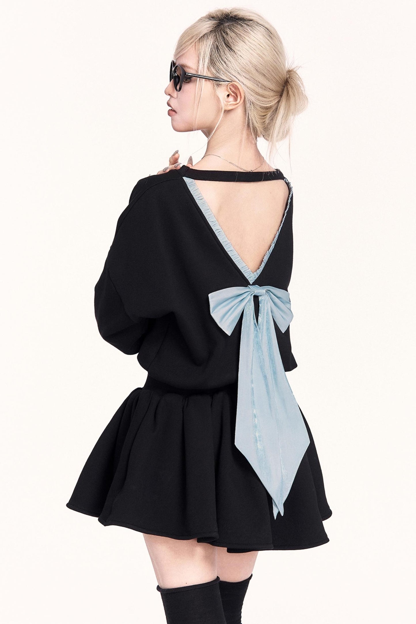 Fleece-Lined Sweatshirt Dress