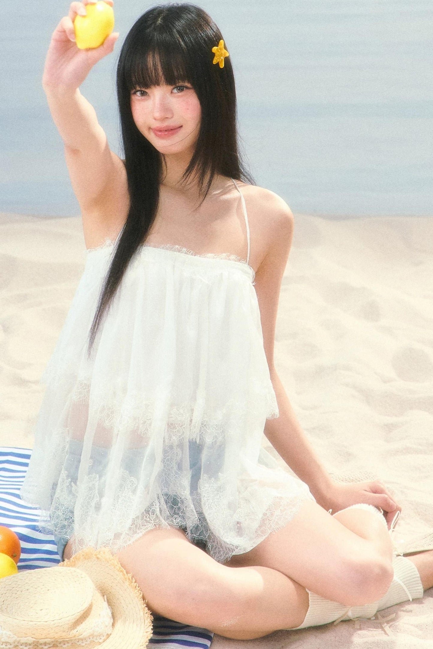 Lace Mesh Camisole Vest