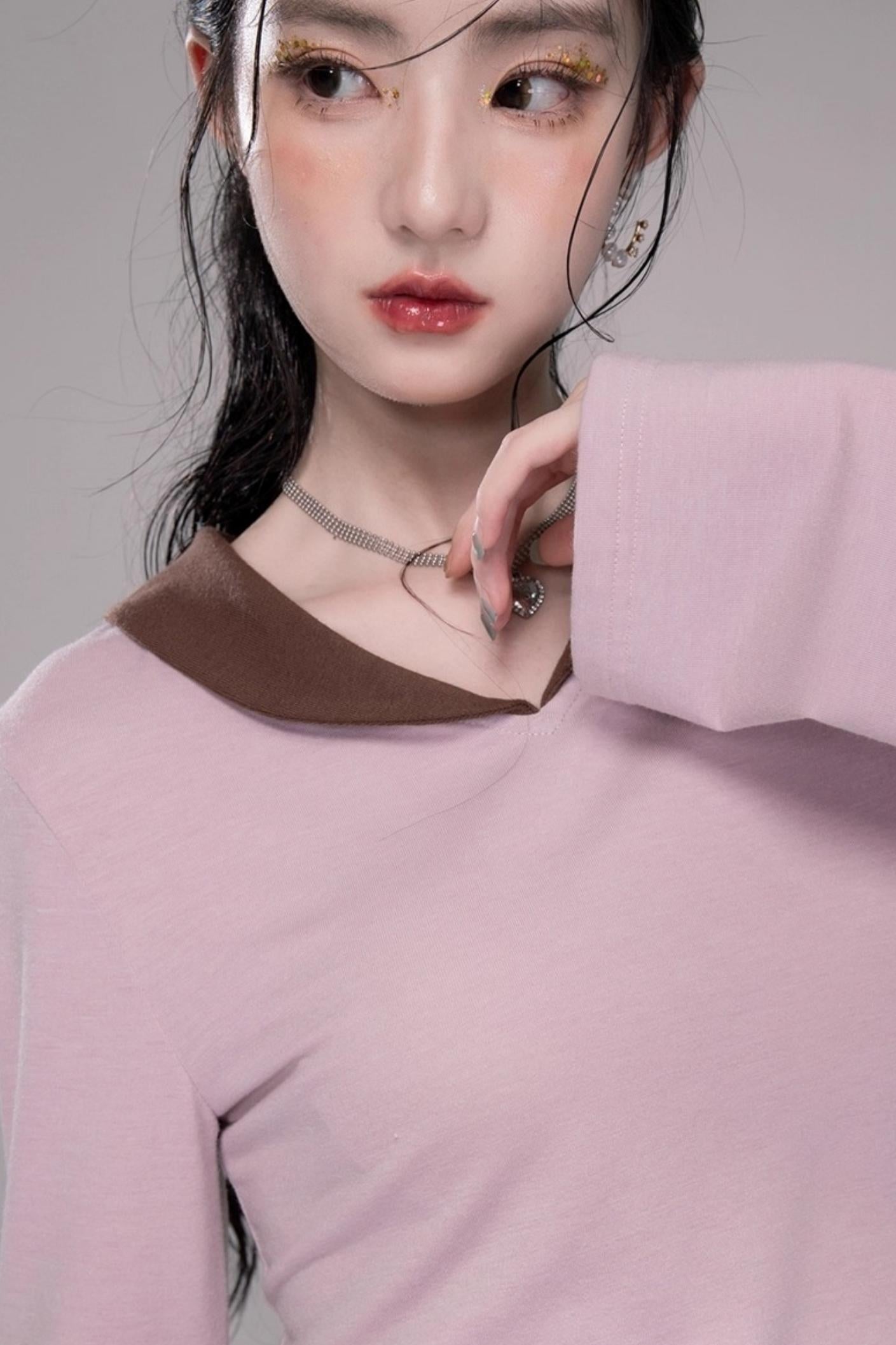 Glutinous Cinnamon Tea Powder Slim Knitwear