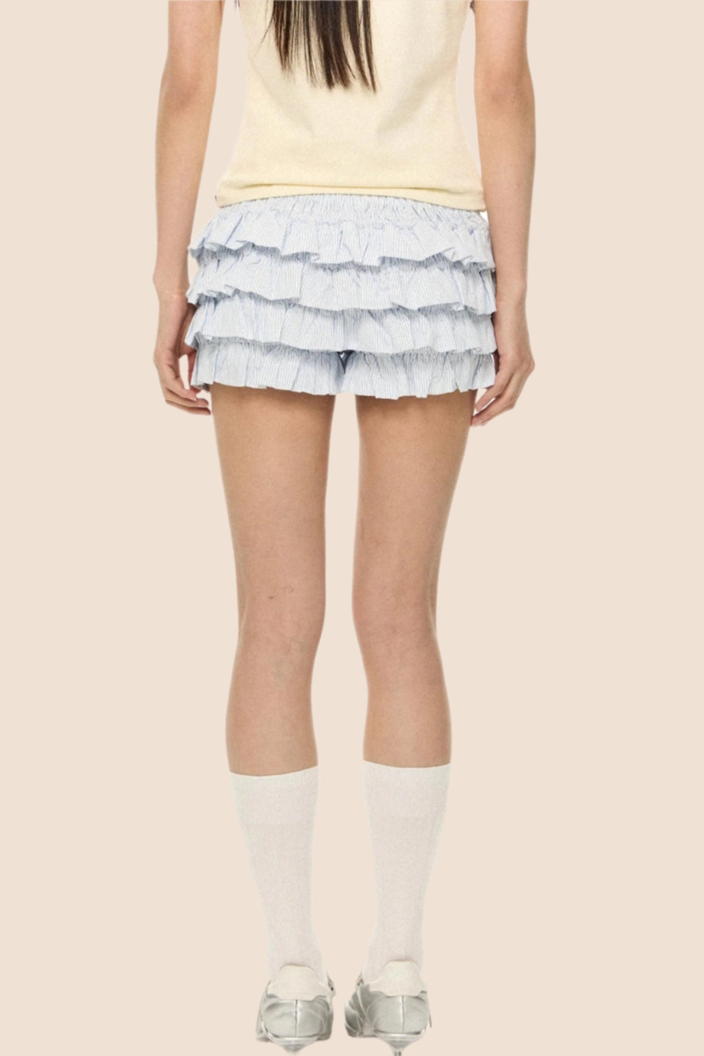 French Fluffy High-Waist Skirt