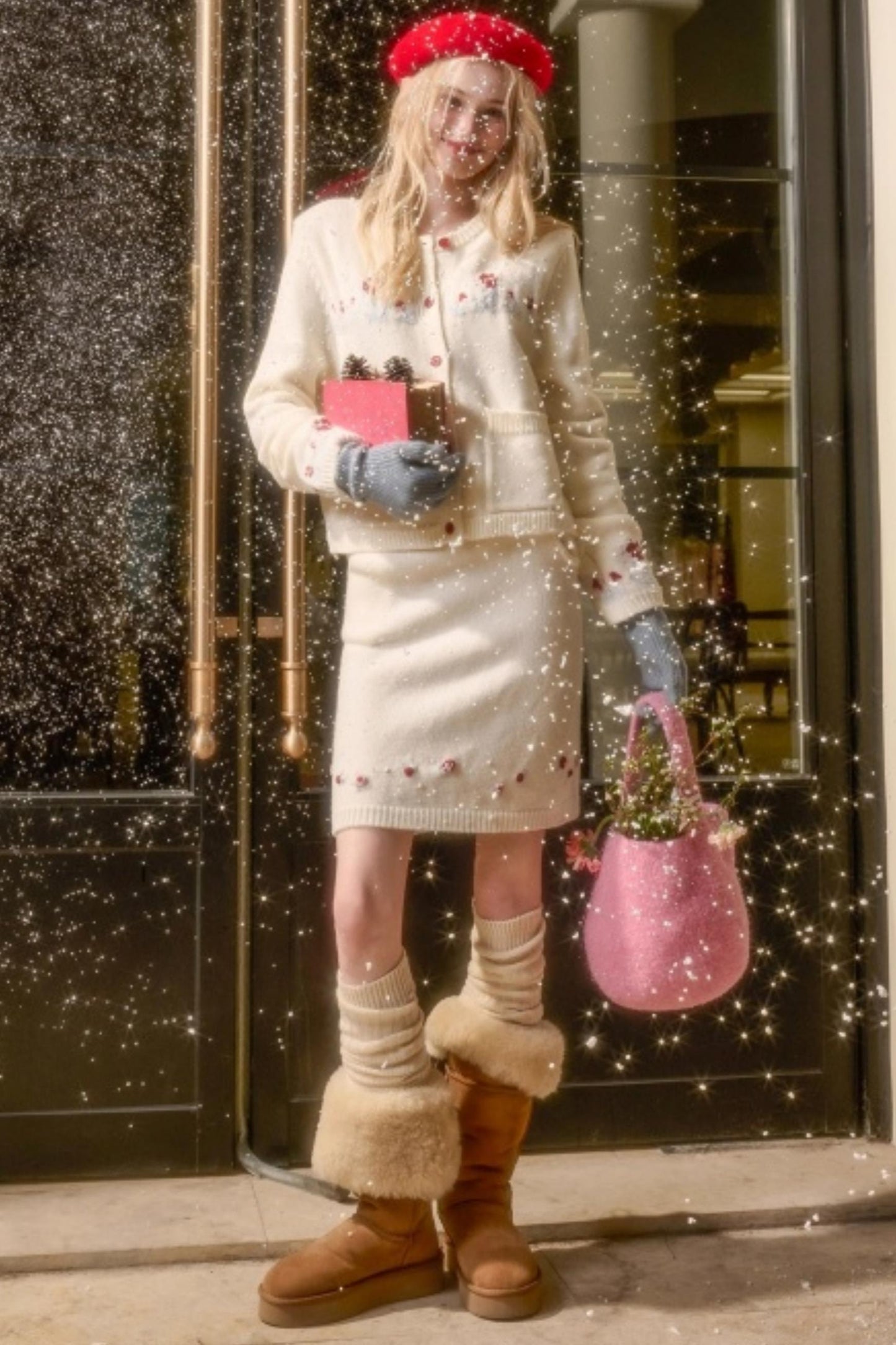 Snow Berry Wool Sweater Set-Up