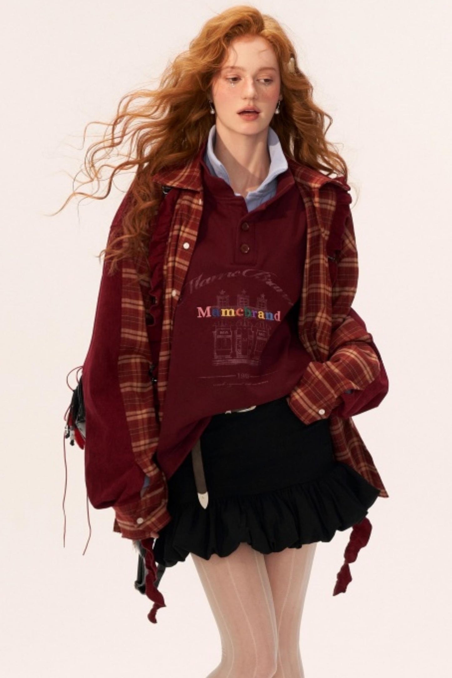 Pleated Flower Bud High-End Skirt