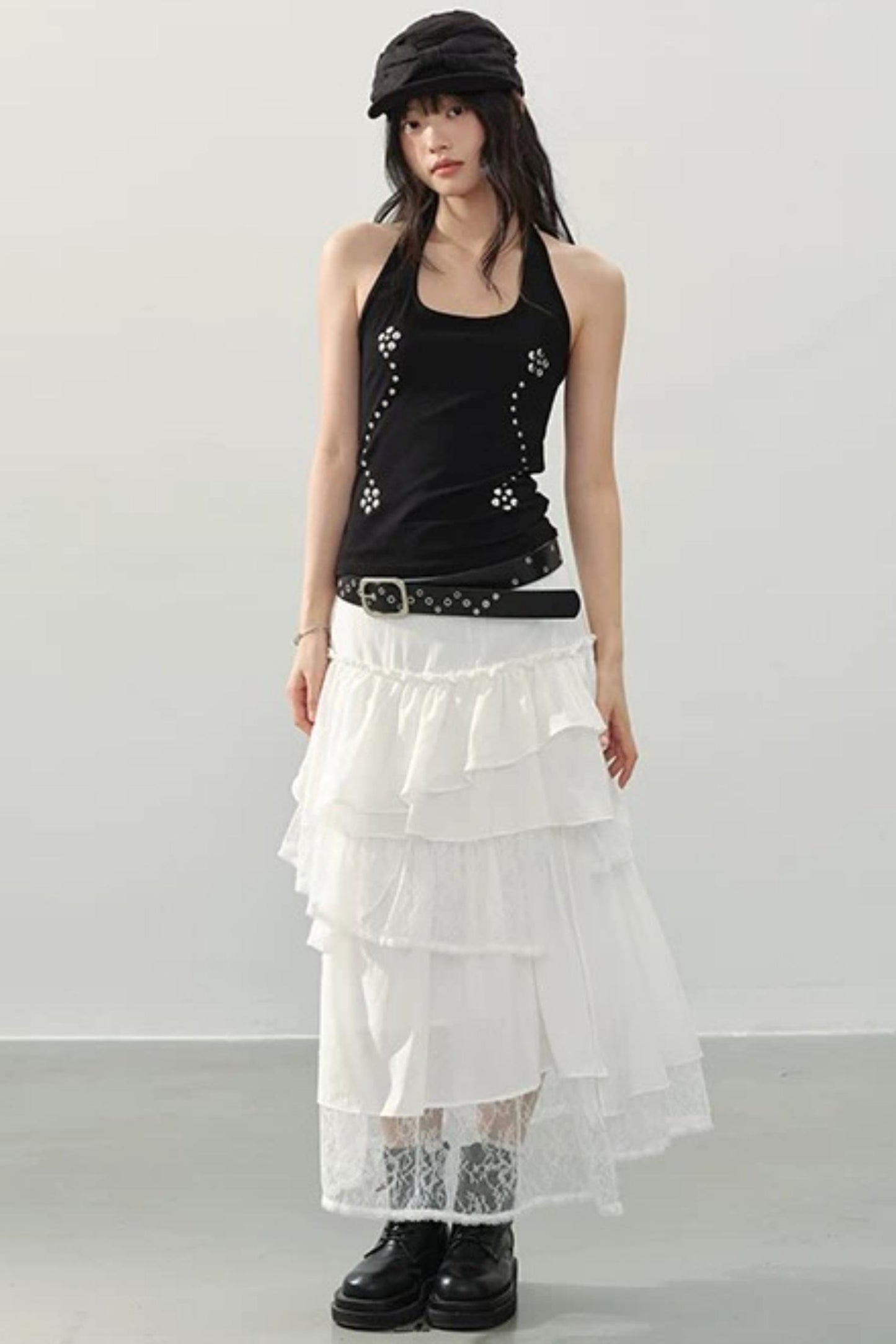 Black Swan Halter Top Set