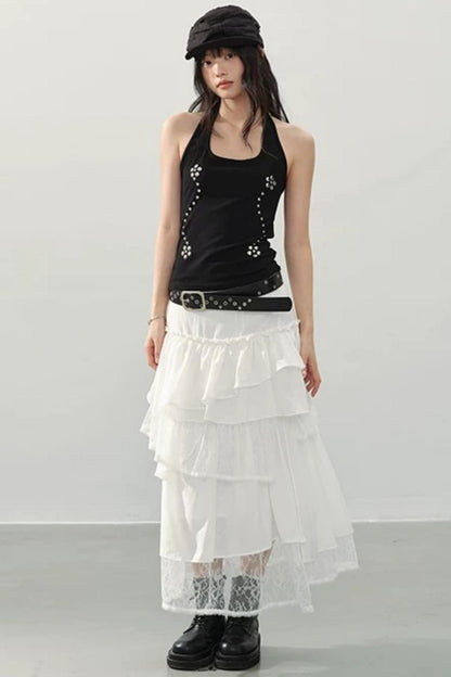 Black Swan Halter Top Set