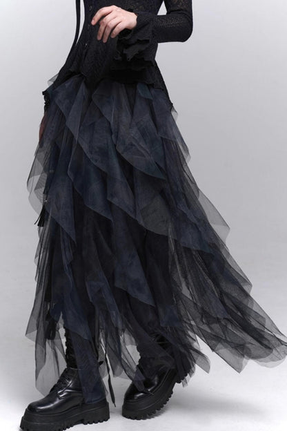 Irregular Hem Concert Skirt