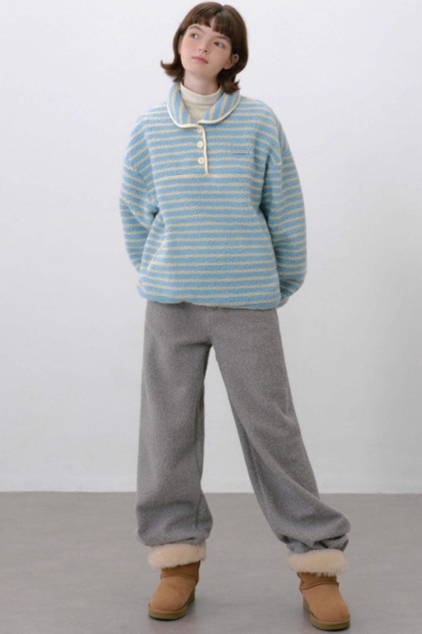 Striped Lambswool Sweater Top