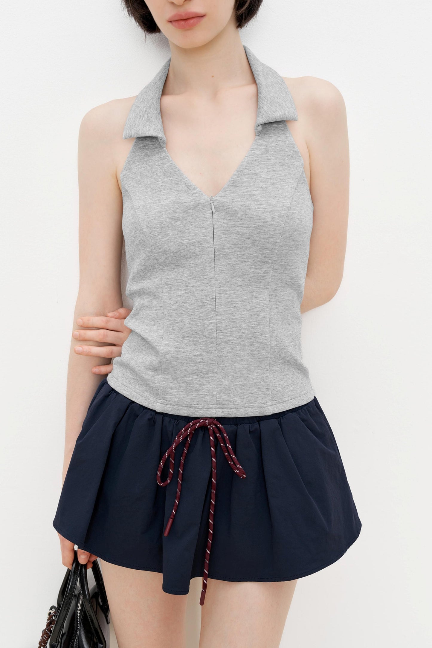 Gray Slim Fit Tank Top