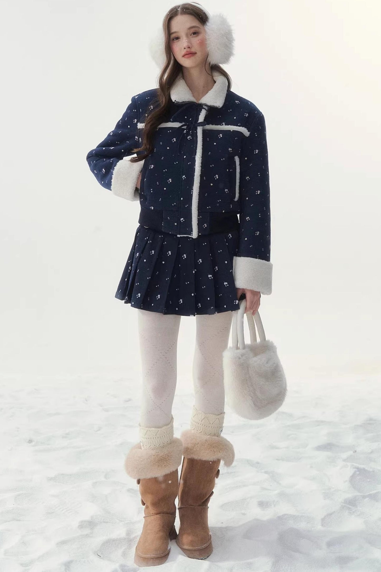 Retro Floral Patchwork Jacket Set-Up