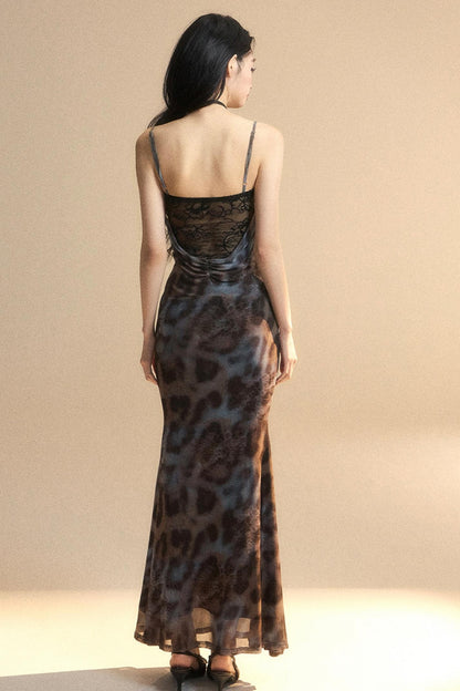 Venus Lace Leopard Dress