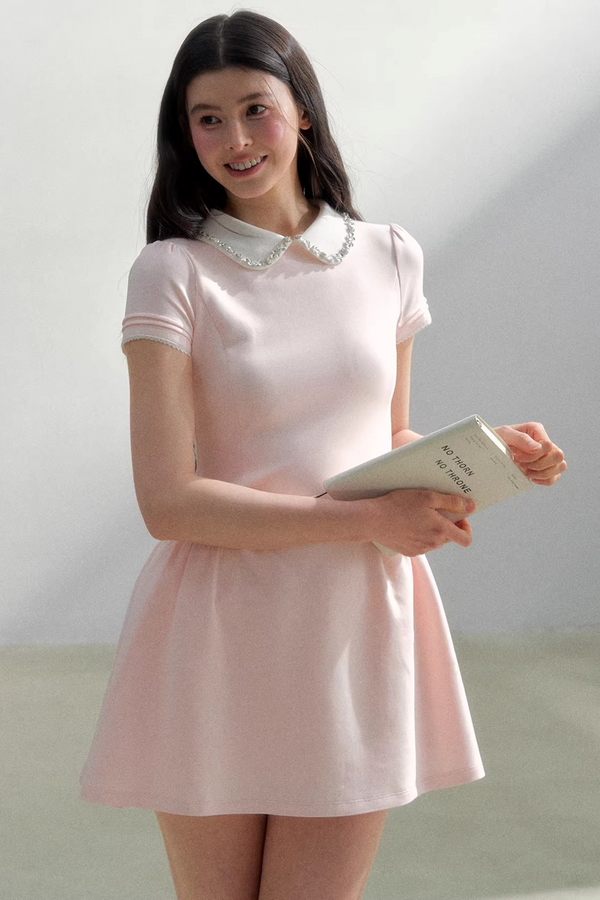 Retro Rhinestone Princess Dress