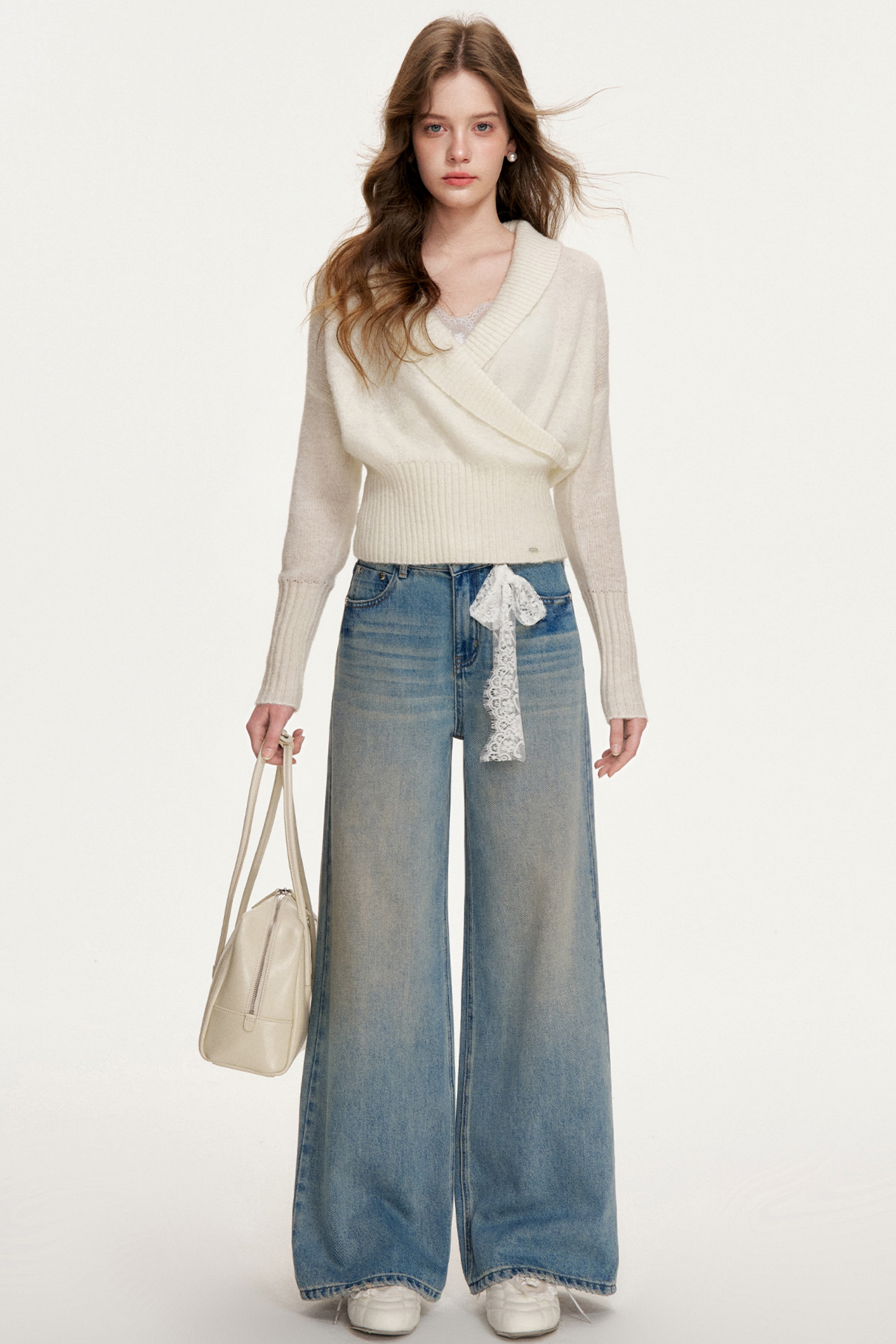 Romantic Lace Patchwork Jeans