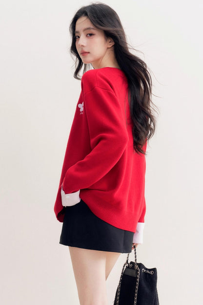 Romantic Patchwork Sweater Cardigan