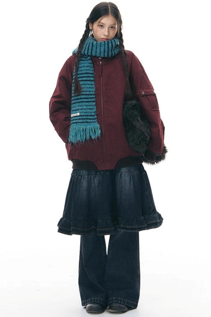 Vintage Red Cotton Jacket