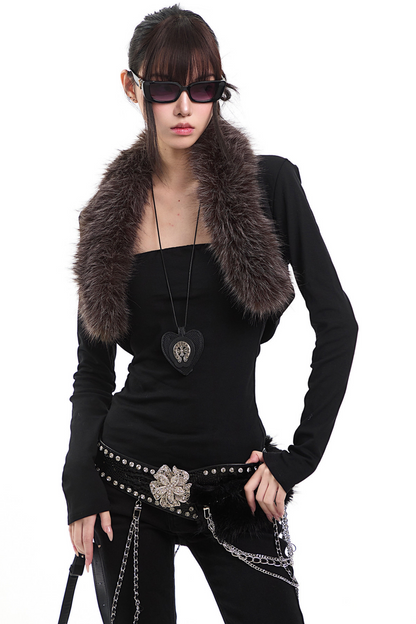 아메리칸 레트로 니트 가디건 세트