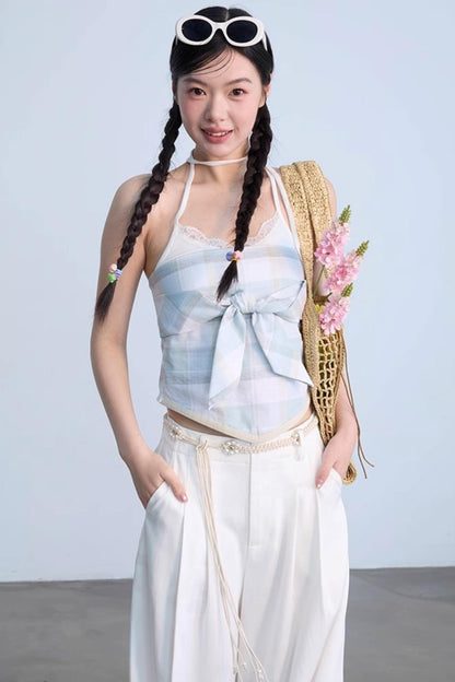 Lace-Back Camisole Bra Top