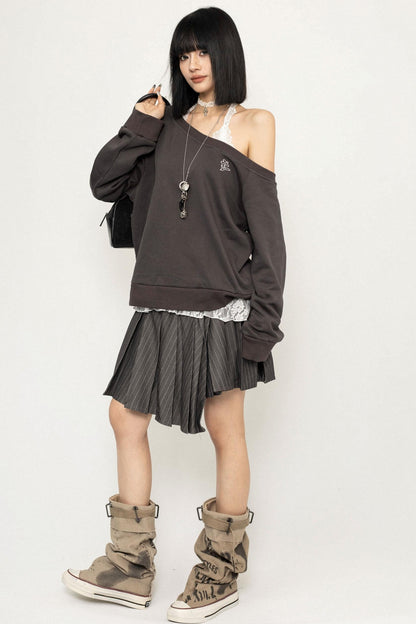 College Style Irregular Skirt