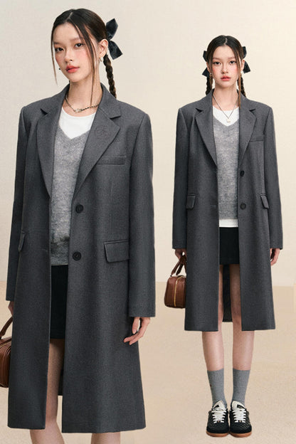 Autumn Long Shoulder Trench Coat