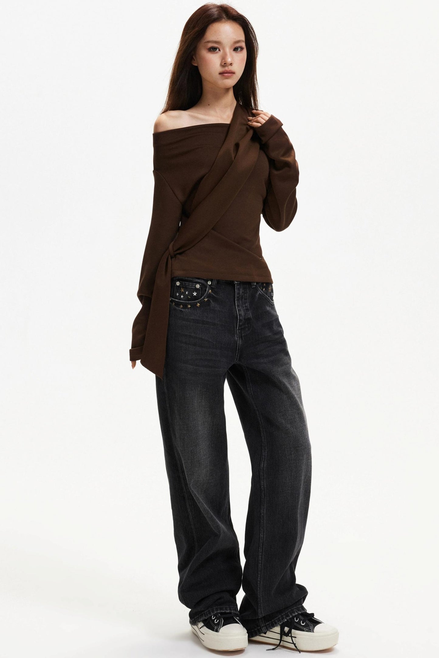 Elegant Off-Shoulder Knit Top