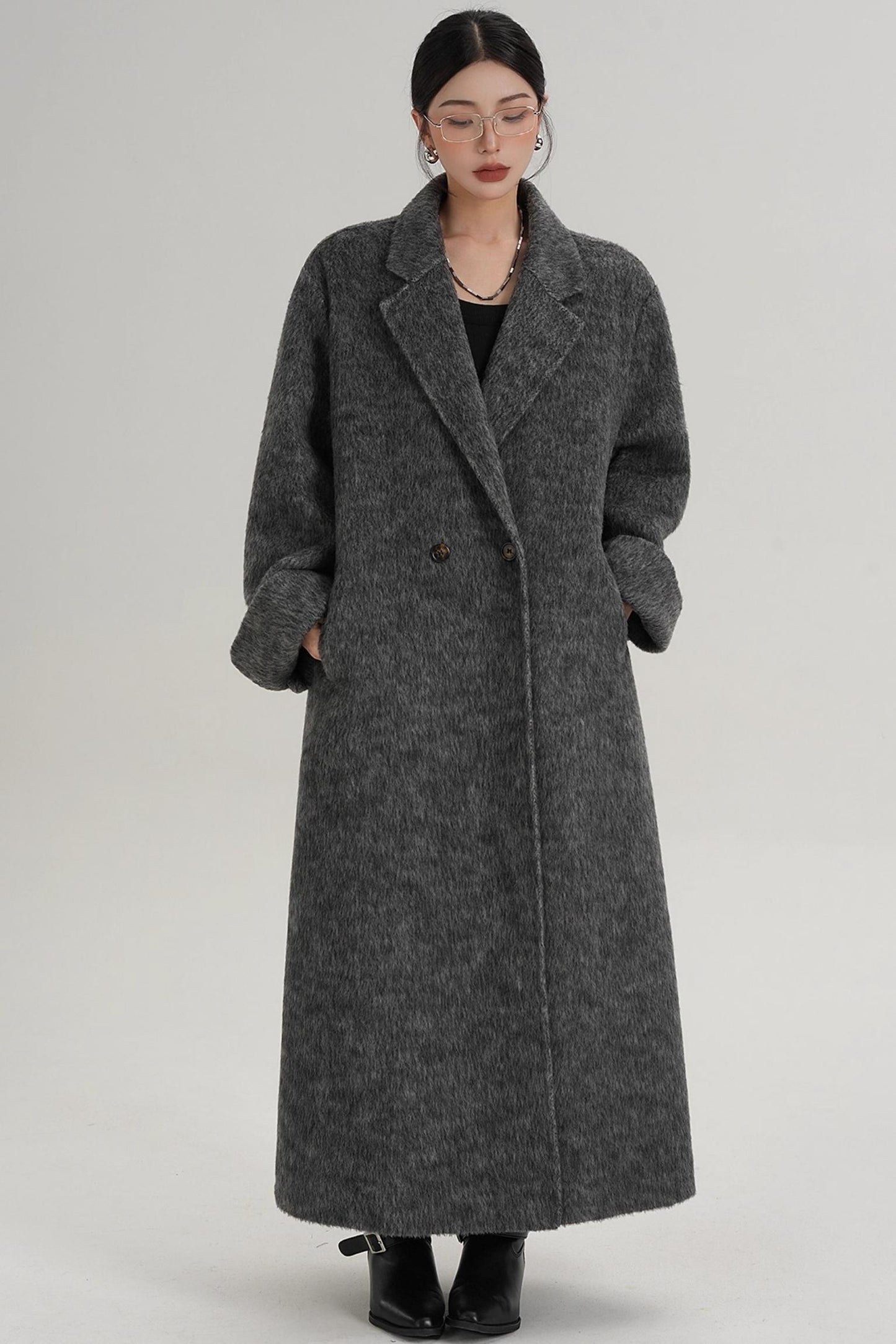 Elegant Double-Sided Wool Coat