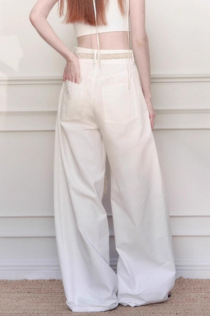 Handmade Crochet Wide-Leg Pants