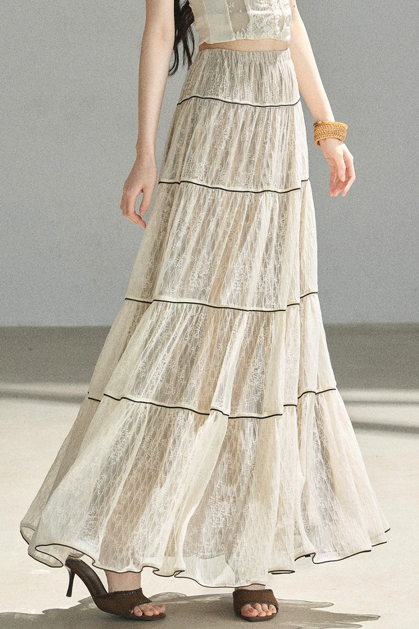 Through the Fog Lace Skirt