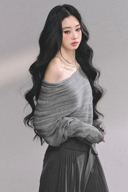 French Autumn Knit Top