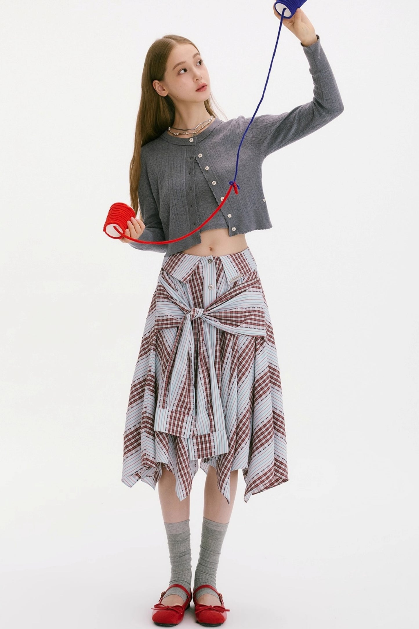 Late Summer Rhapsody Strap Skirt