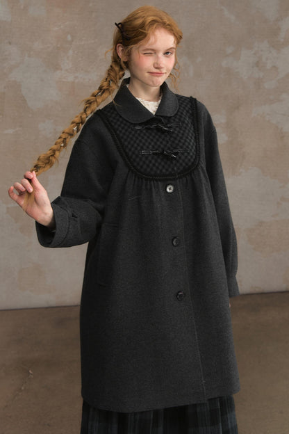 Sweetheart Pane Woolen Jacket Shawl Set-Up