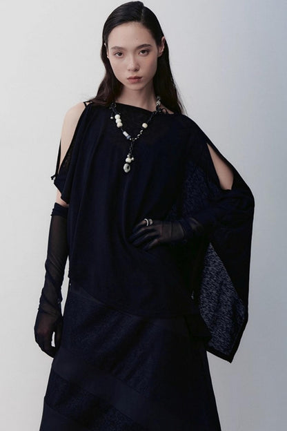 Heart Knitting Glass Necklace