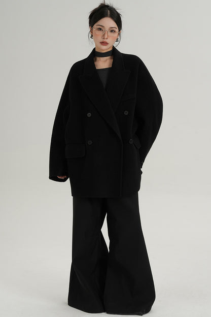 Woolen Elegance Long Coat