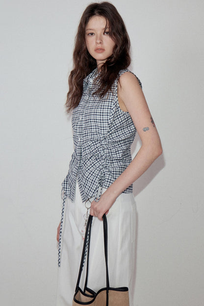 Summer Plaid Shirt Pants Set-Up