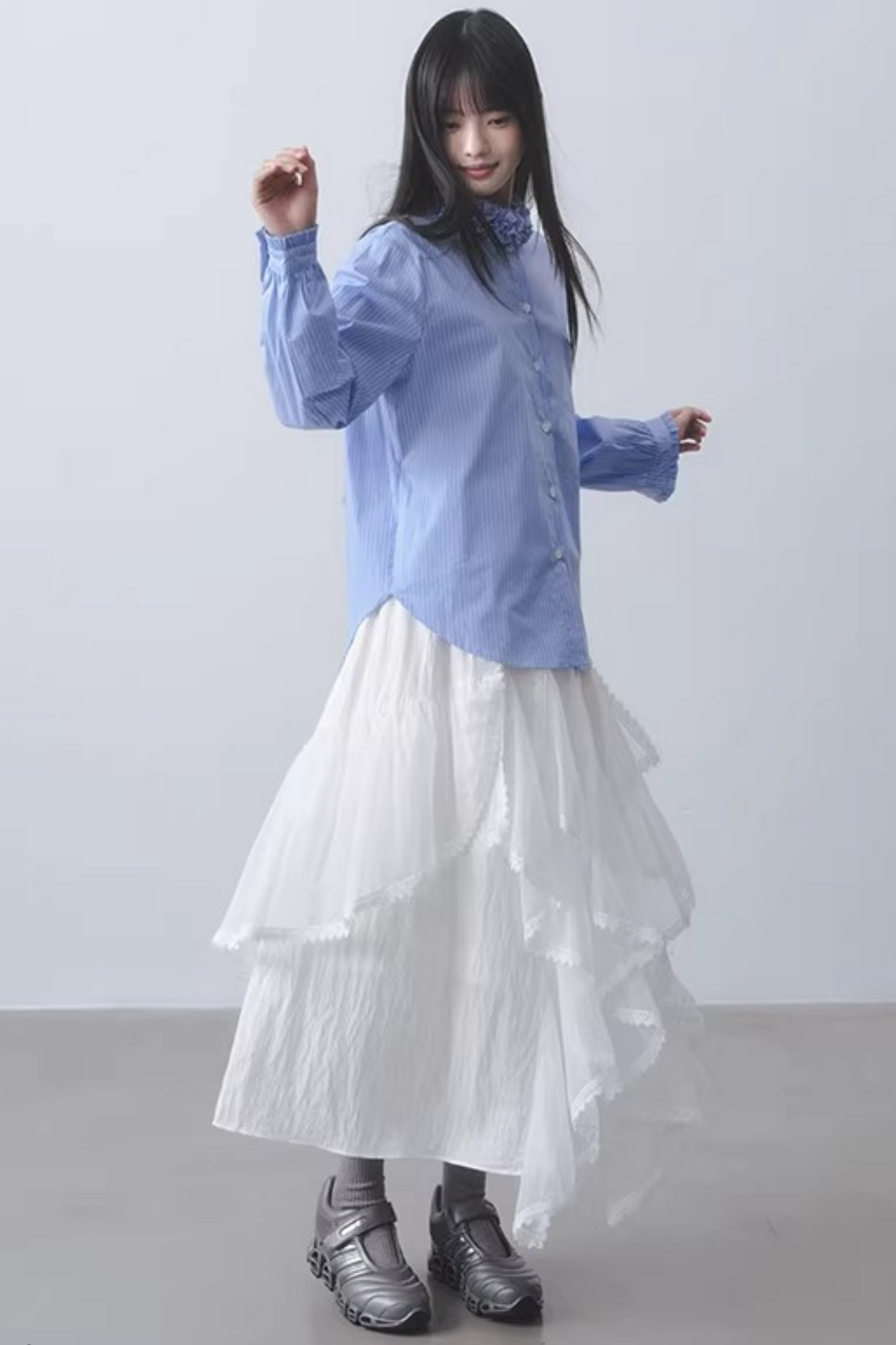 Blue Sea Striped Blouse