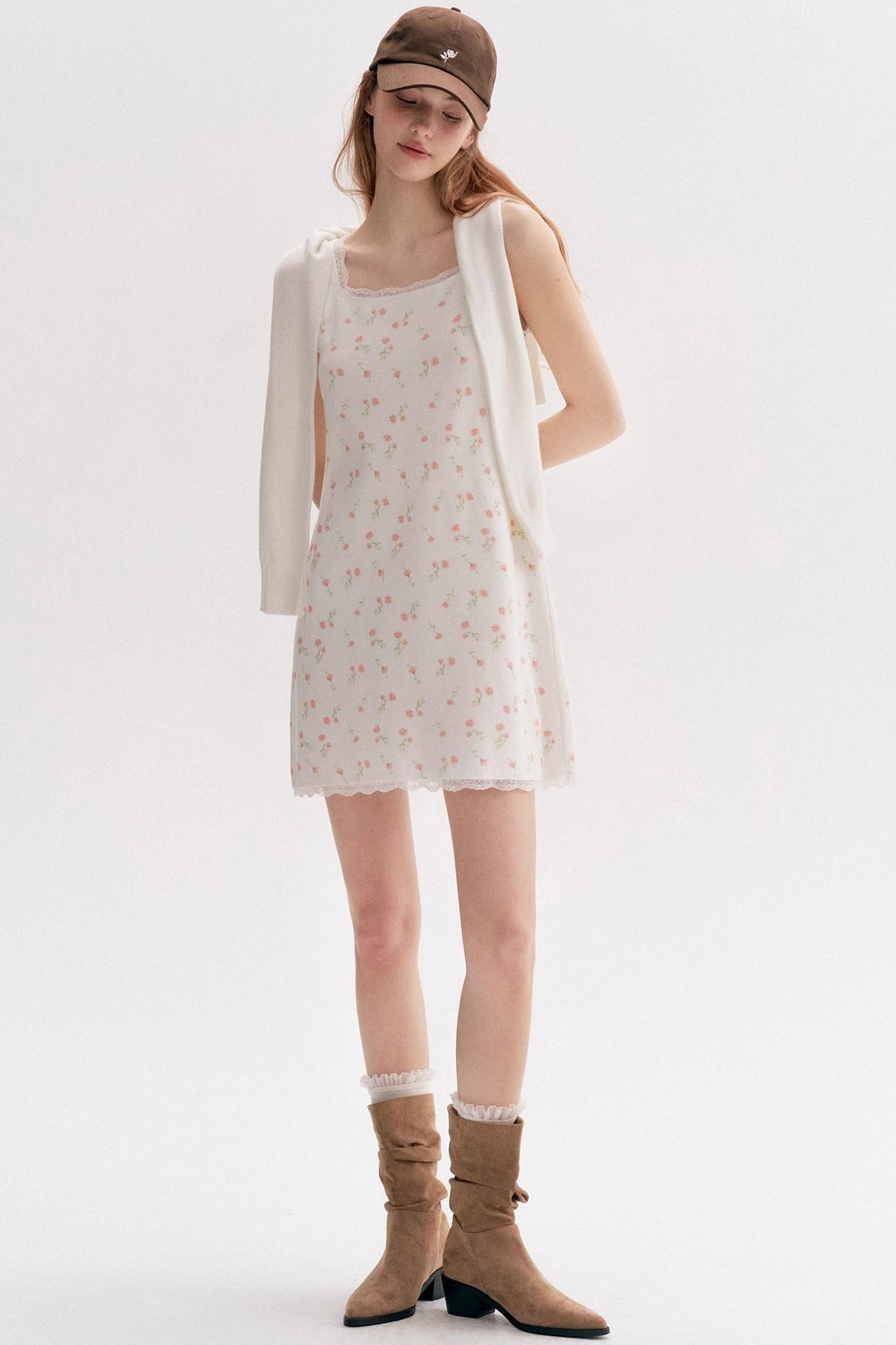 Daisy Whisper Knit Vest Dress