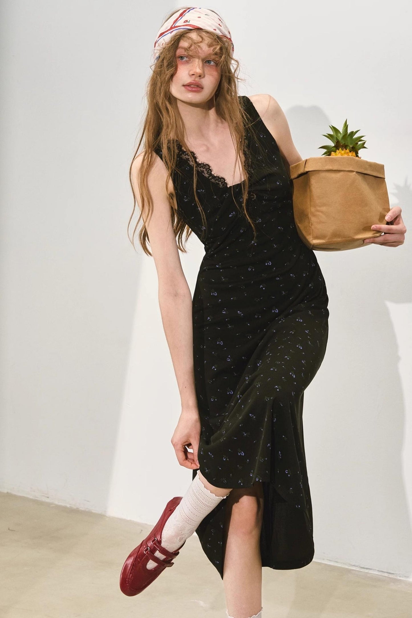 Floral Lace V-Neck Dress