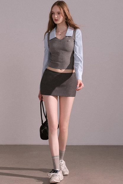 High End Slim Suit Skirt