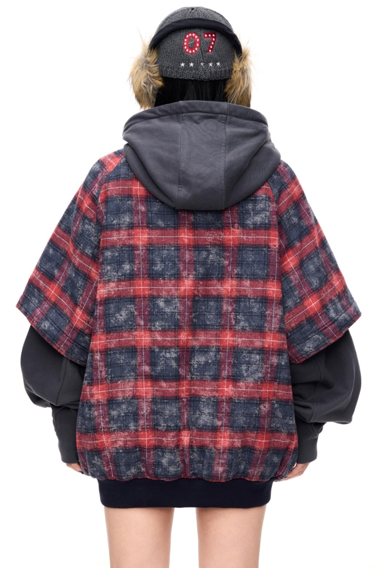 Checked Fleece Detachable Shirt