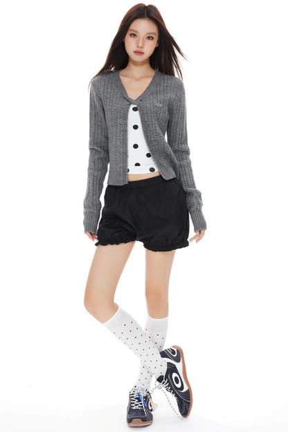 Twist Gray Womens Cardigan