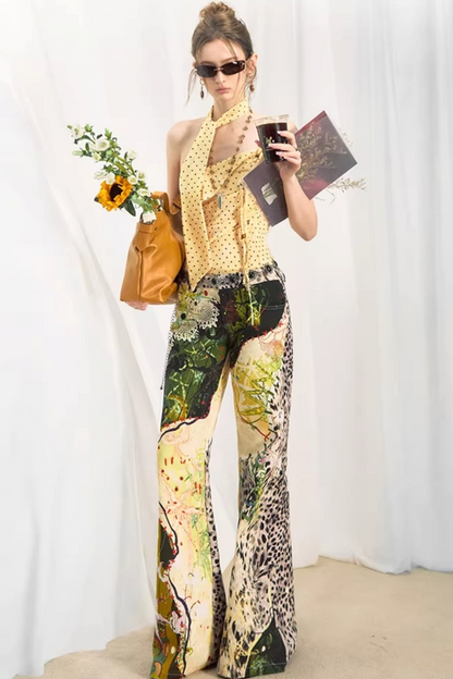 Dark Moon Leopard Print Pants