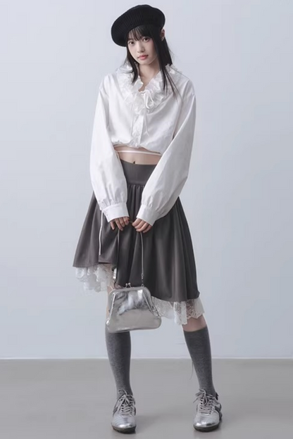 Ruffled Collar Blouse