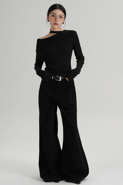 Floor-length Wide-leg Pants