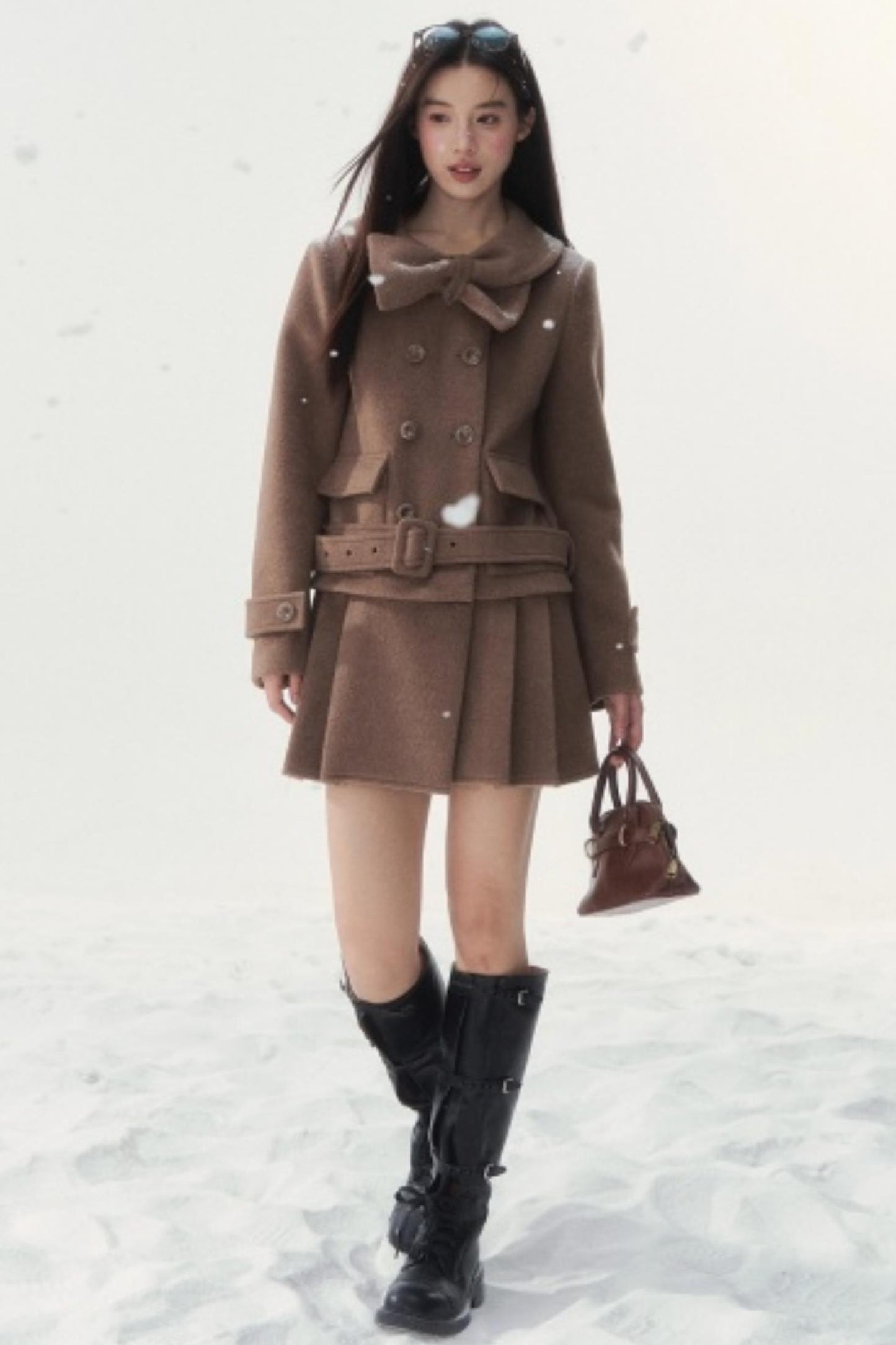 Vintage Double-Breasted Winter Coat