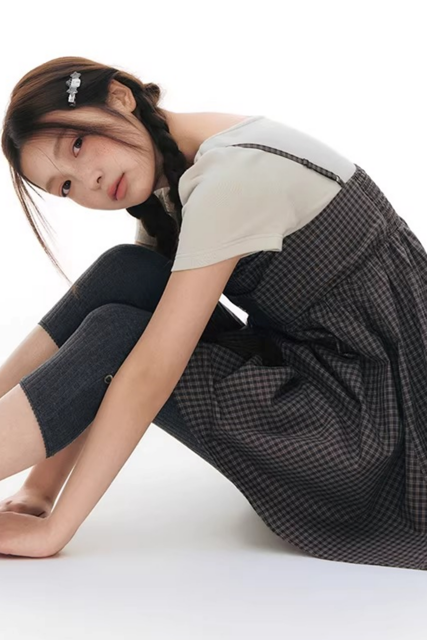 Fake Two-Piece Cotton Top