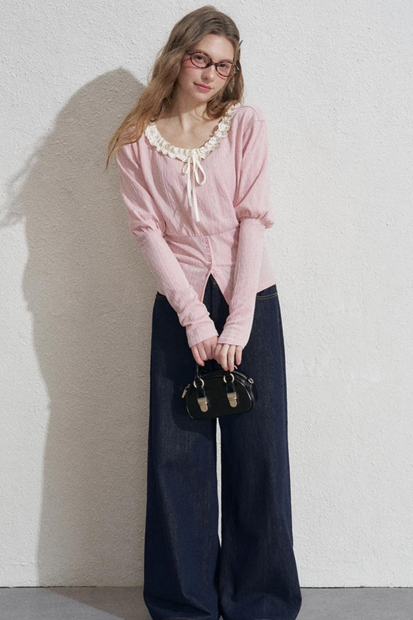 Empire Pink Lace Shirt