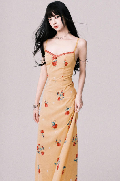 Twilight Floral Halter Dress