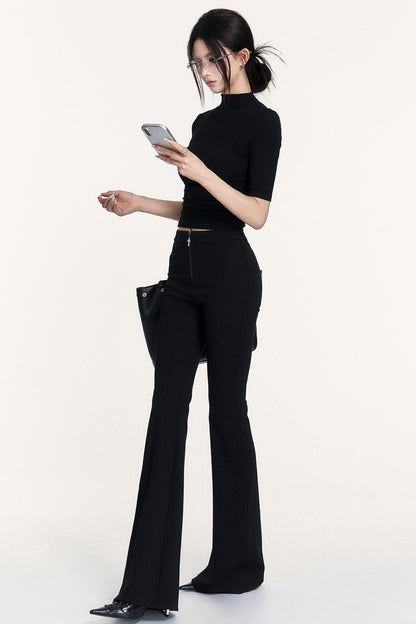 Black Spice Girl Flared Pants