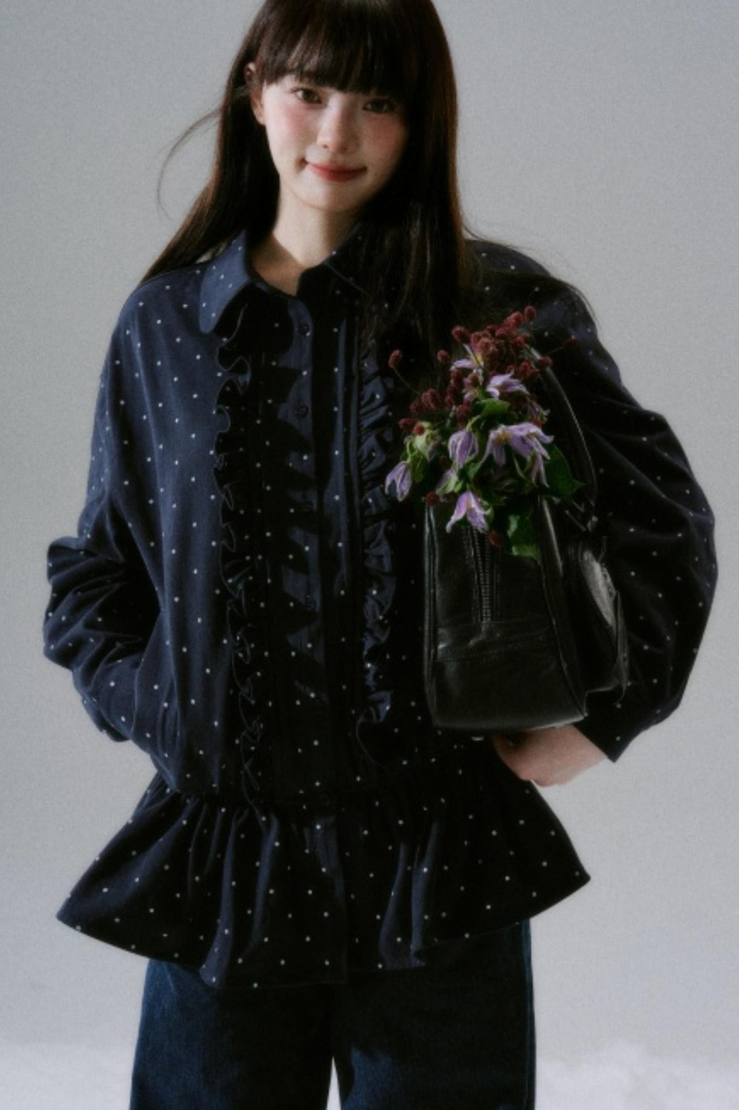 Polka Dot Twill Shirt