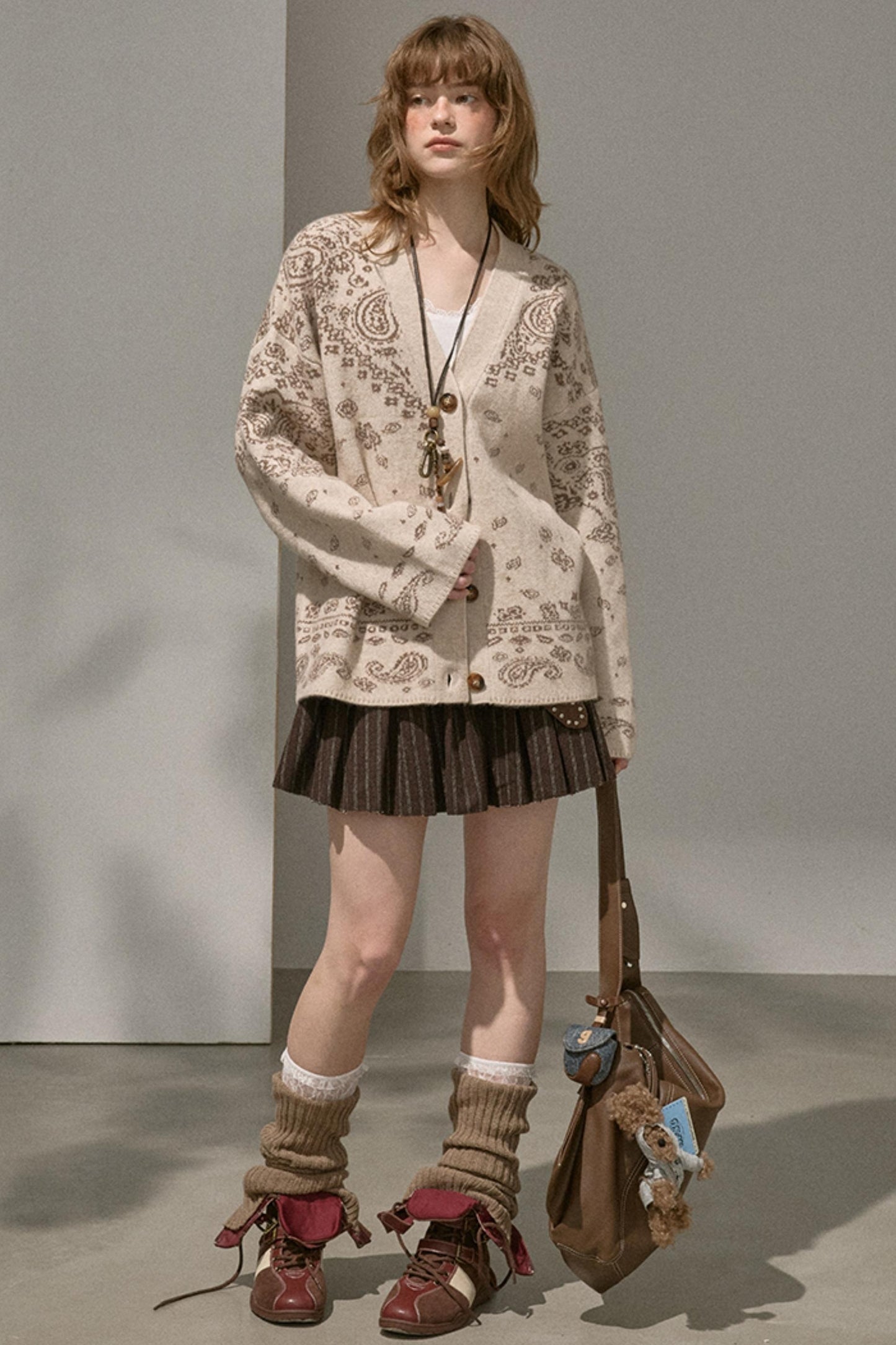 Winter Tweed Puffy Short Skirt