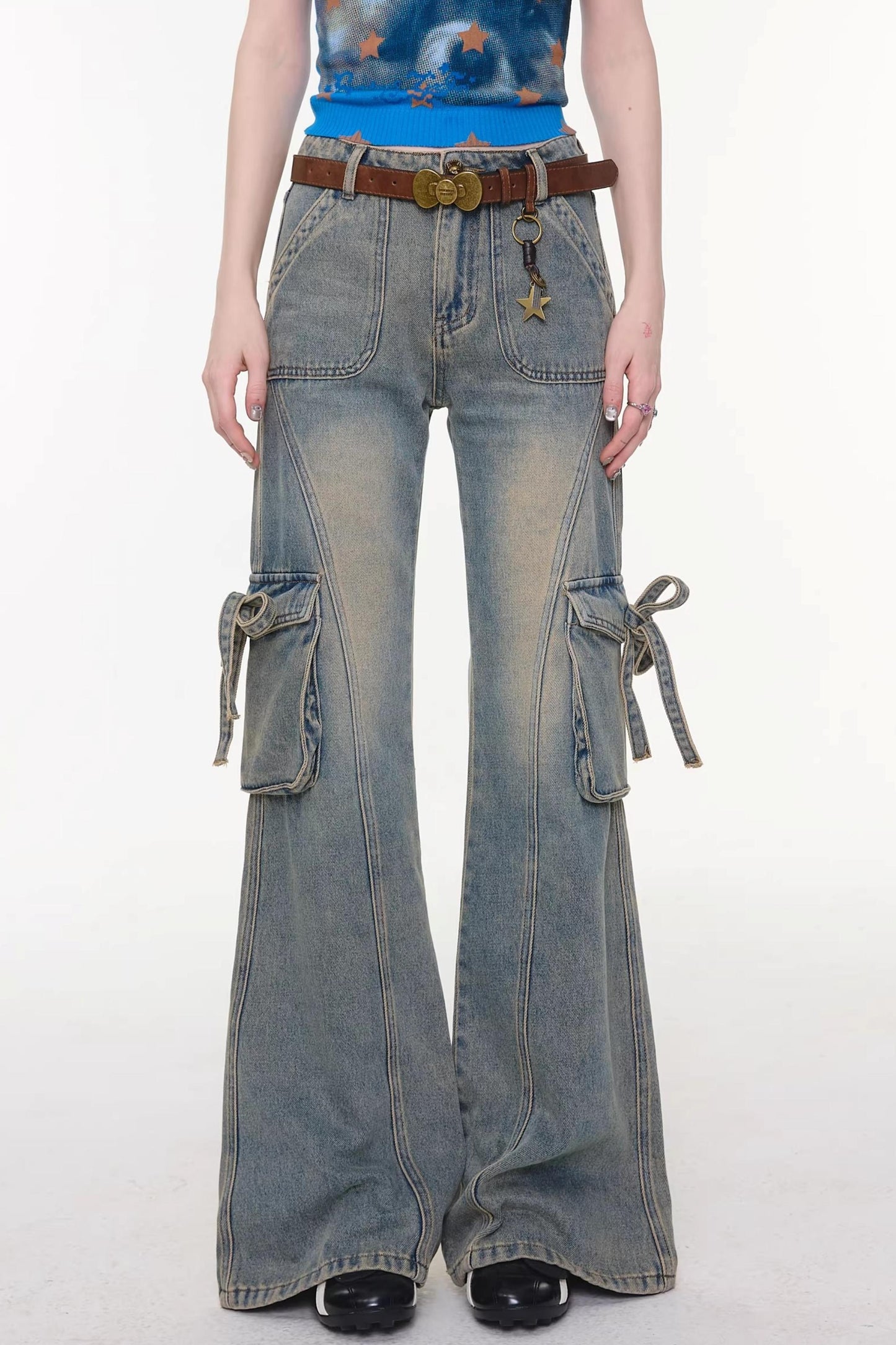 Butterfly Edge Flared Jeans